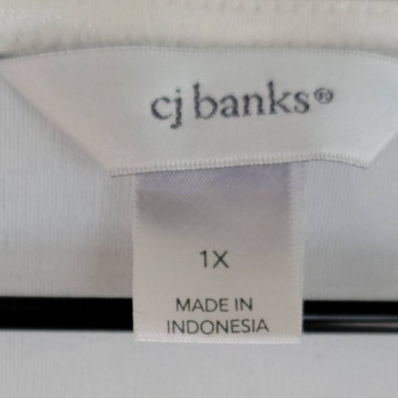 Christopher and Banks Silky White Tunic Top Size 1X - Picture 2 of 7